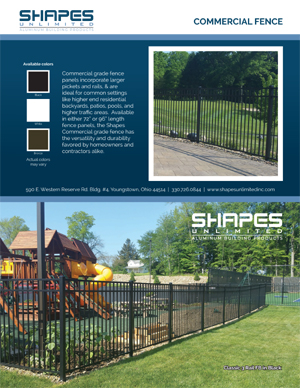 Shapes Commercial Fence Flyer 2024 screenshot