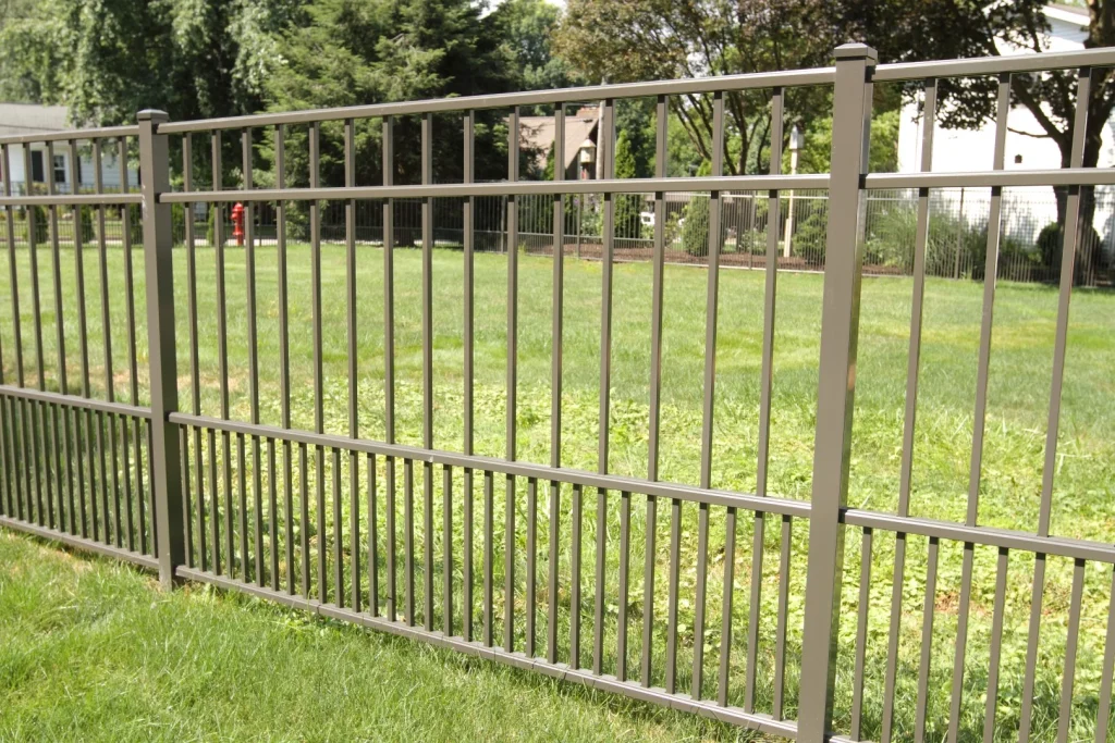 Residential black fence created by SHAPES Unlimited